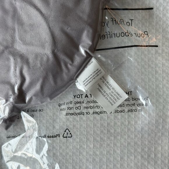 New TeeTurtle Reversible Happy Pink and Mad Gray Rainbow Soft Plush Toy - Picture 5 of 6